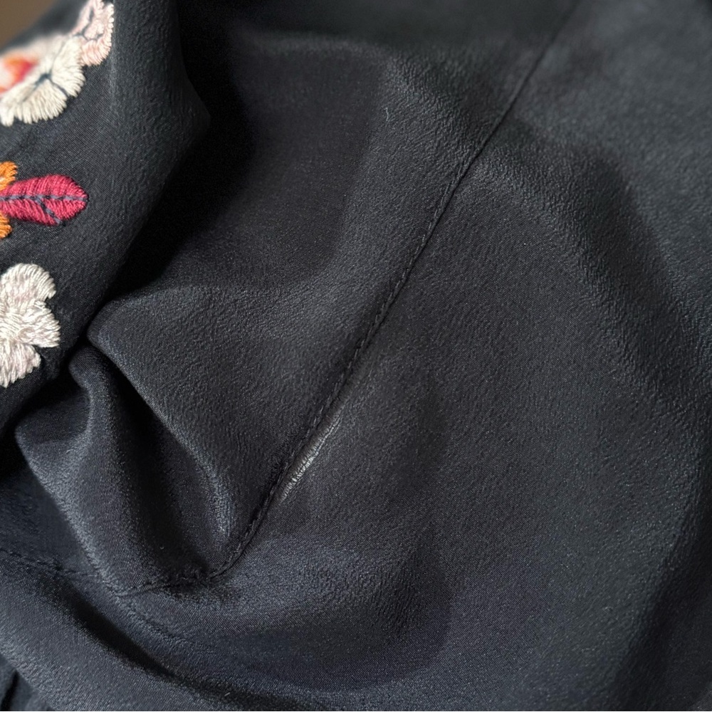 Johnny Was Black Embroidered Mini Dress - Picture 7 of 10